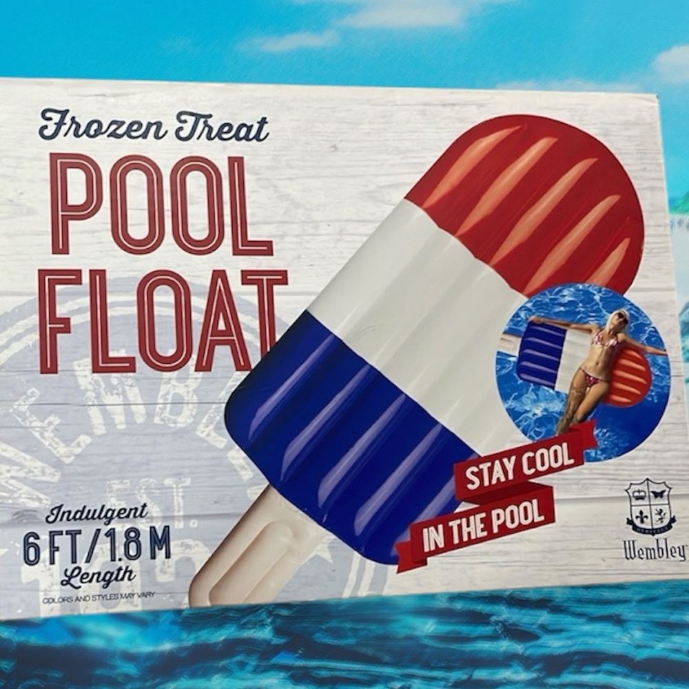 Pool float ice cream new river